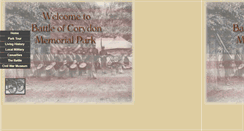 Desktop Screenshot of corydonbattlepark.com